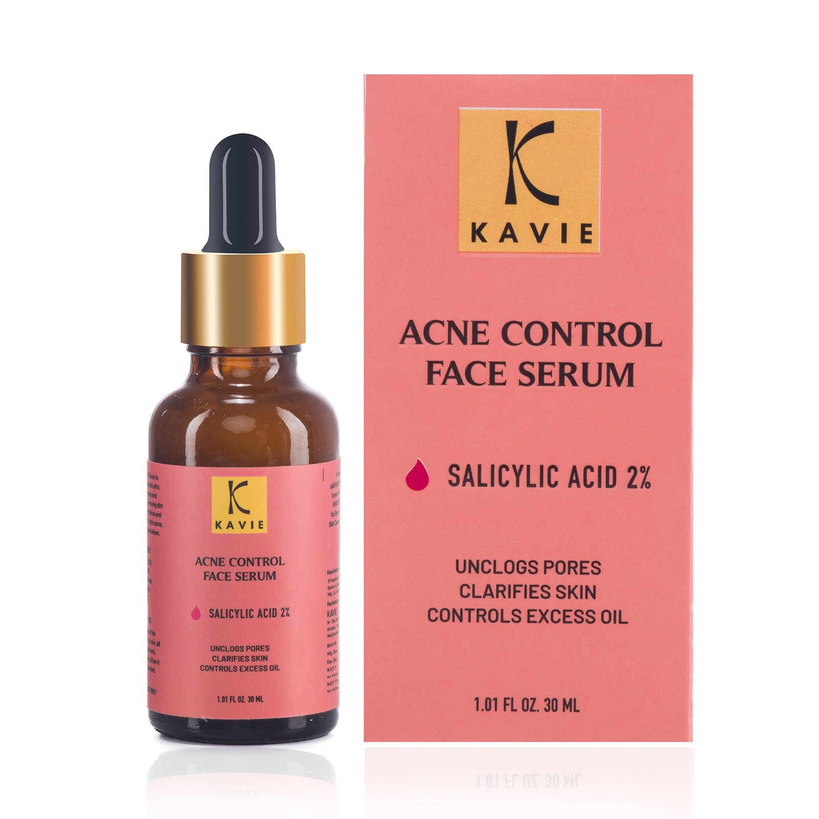 Acne Control Face Serum for anti acne & blackheads removal -kavie skincare